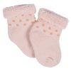 12-Pack Baby Girls Golden Floral Terry Wiggle Proof? Socks