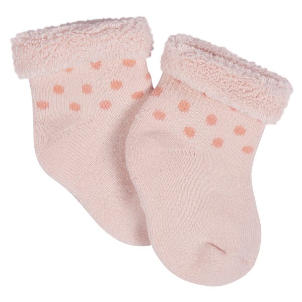 12-Pack Baby Girls Golden Floral Terry Wiggle Proof? Socks