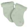 12-Pack Baby Girls Golden Floral Terry Wiggle Proof? Socks