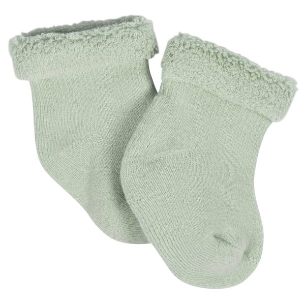 12-Pack Baby Girls Golden Floral Terry Wiggle Proof? Socks