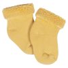 12-Pack Baby Girls Golden Floral Terry Wiggle Proof? Socks