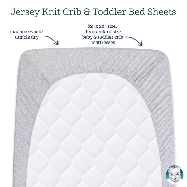 Neutral Stripes Fitted Crib Sheet