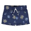 2-Pack Infant & Toddler Girls Blue Floral Pull-On Shorts