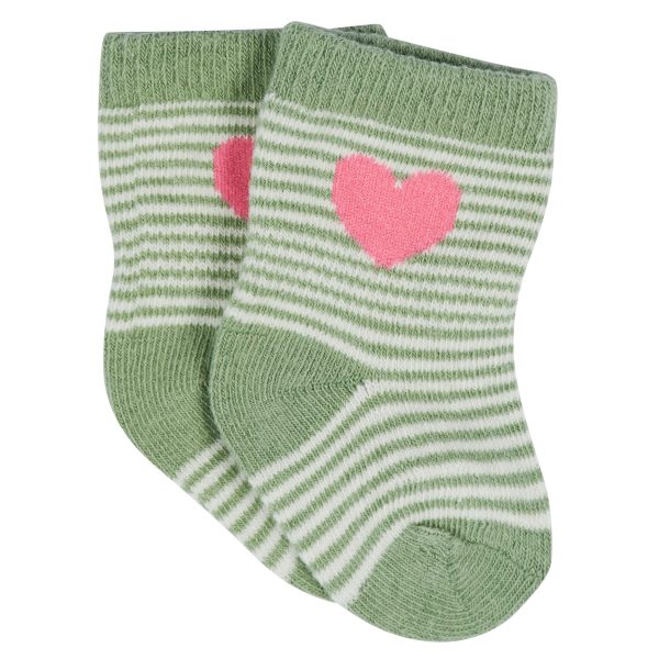 12-Pack Baby & Toddler Girls Floral Fox Jersey Crew Wiggle Proof? Socks
