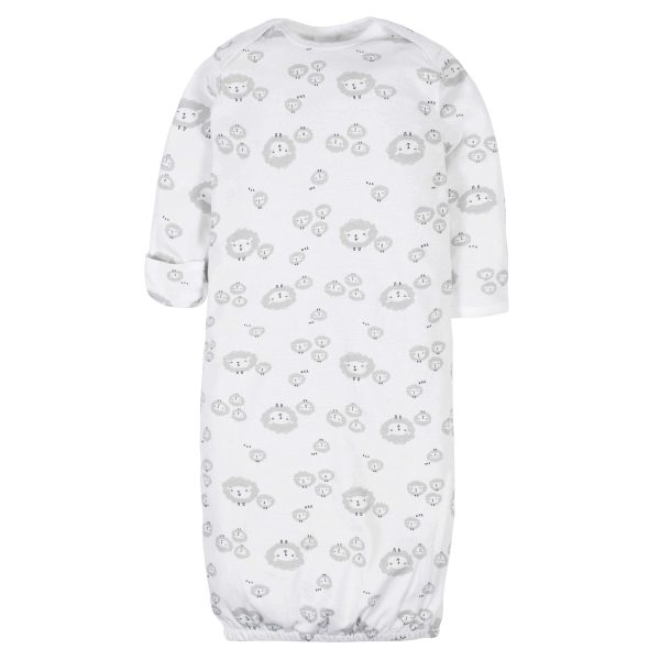 4-Pack Baby Neutral Sheep Gowns
