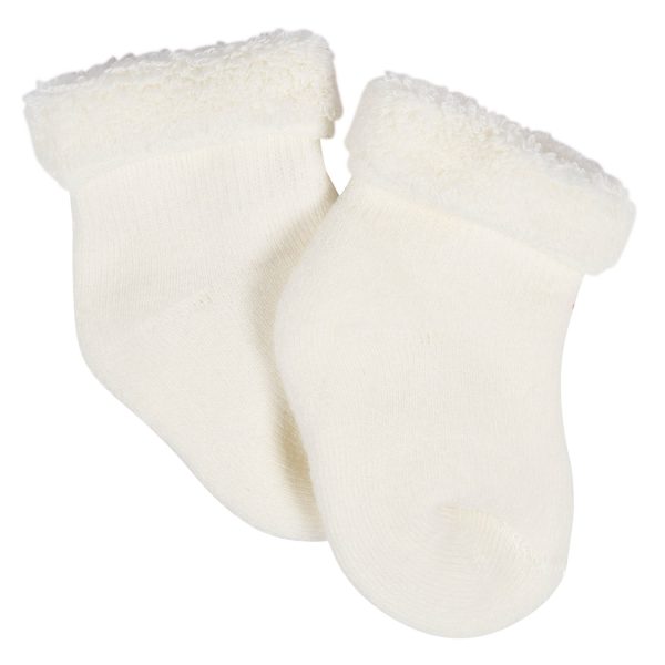 12-Pack Baby Girls Golden Floral Terry Wiggle Proof? Socks